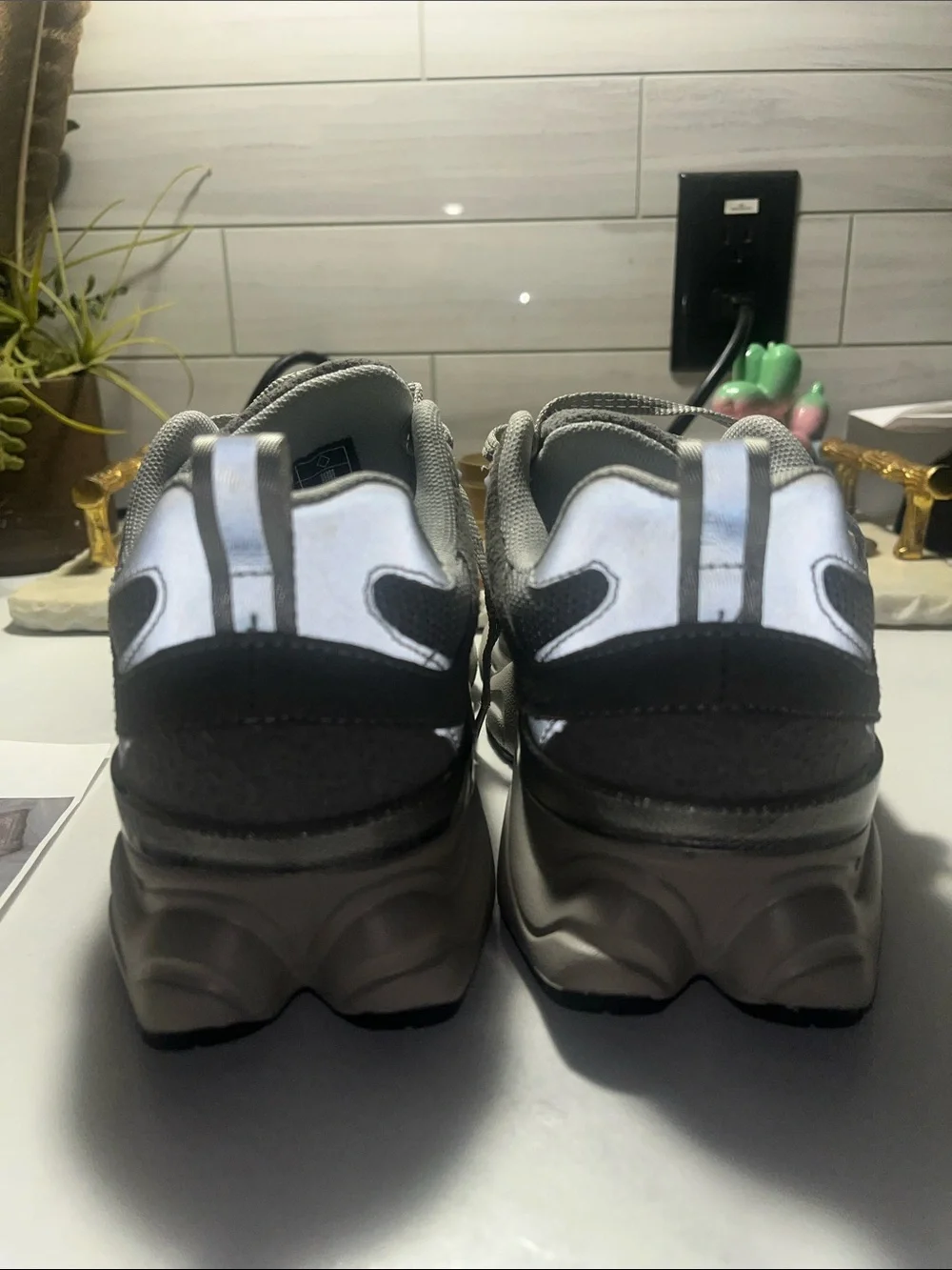 Grey Athletic Sneakers - Comfortable Everyday Shoe